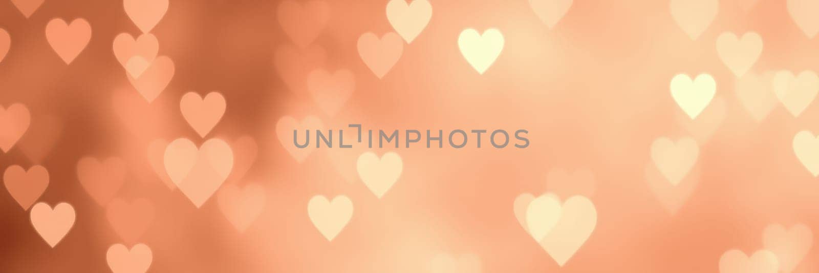 Blurred heart shapes in soft tones provide a romantic backdrop, perfect for love-themed events or intimate celebrations during any time of year.