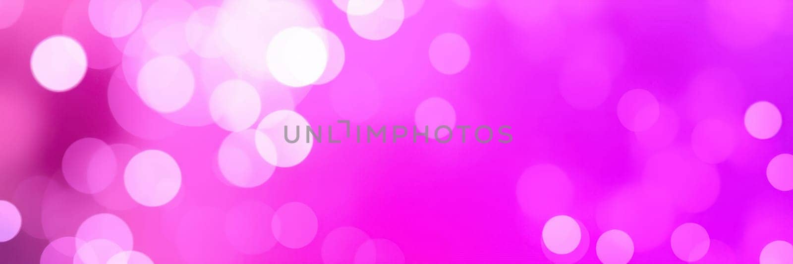 A lively abstract composition showcases bright pink and white bokeh lights, blending harmoniously to create an enchanting, dreamy backdrop for various design uses.