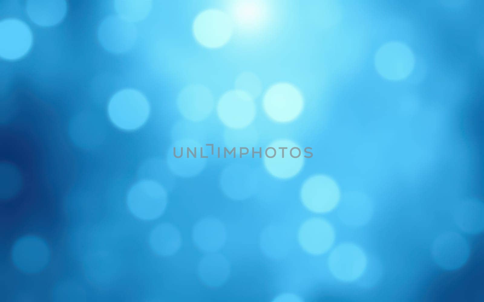 A vibrant blue backdrop features soft bokeh effects, imbuing the setting with a tranquil and ethereal quality, ideal for evoking feelings of calmness.
