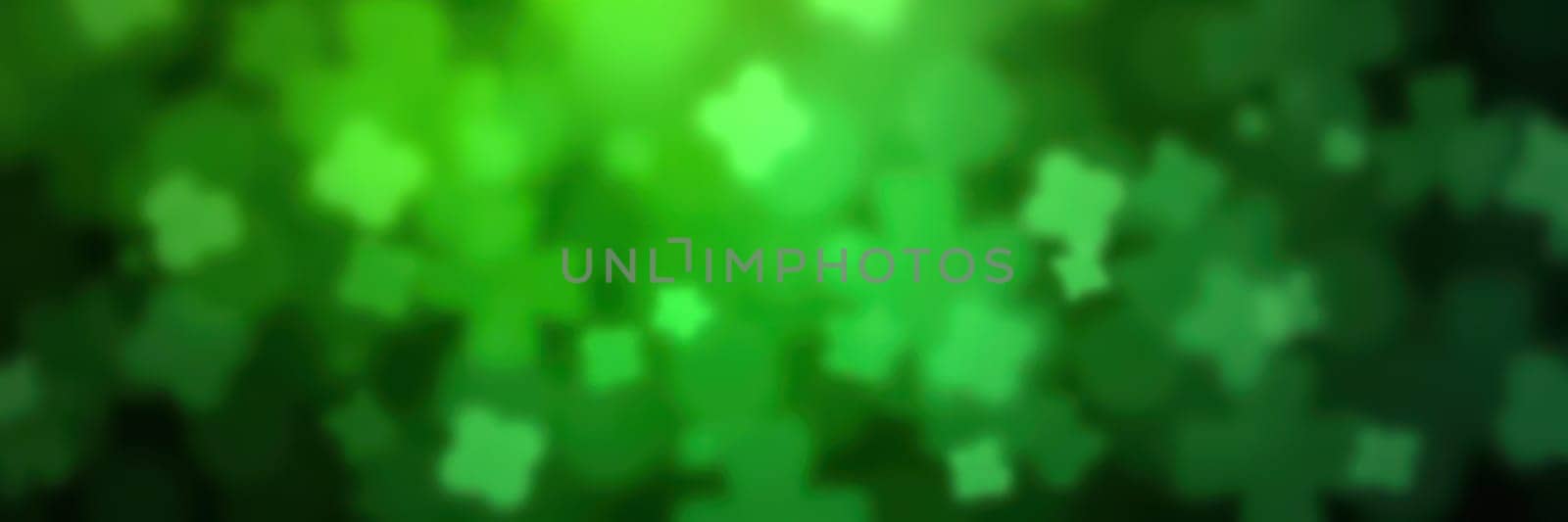 Bright green tones fill the background, featuring soft blurred shapes that suggest a sense of energy and life. The artwork creates a refreshing and positive ambiance.