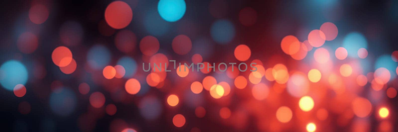 Bright bokeh lights illuminate the scene, creating a festive atmosphere for attendees at an evening event in a bustling city, showcasing vibrant colors and energy.