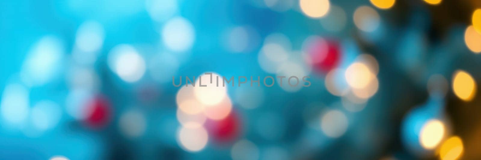 Soft, blurred lights in various colors twinkle in the background, creating a warm and inviting atmosphere for a cozy holiday gathering at home during the winter season.