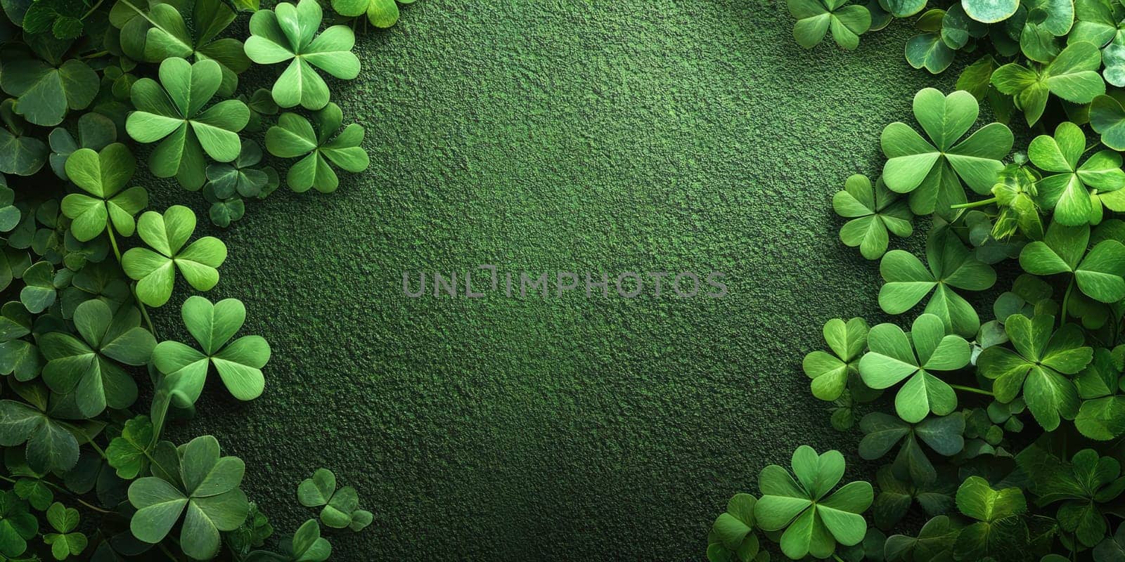 Light green textured background with subtle shamrock pattern for saint Patricks day designs.