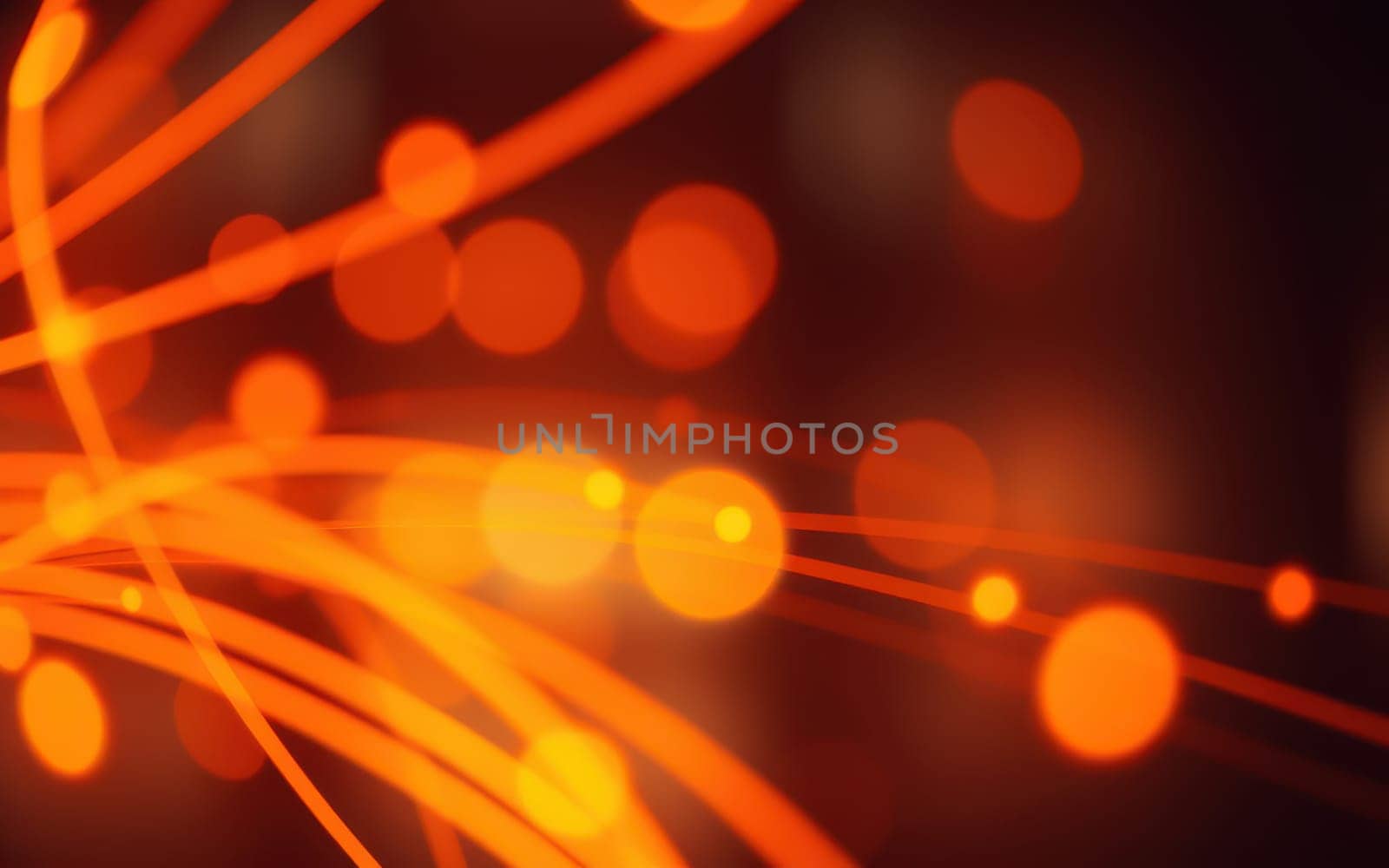 Bright orange sparks and luminous orbs swirl together to form a dynamic and energetic backdrop, capturing the essence of a festive atmosphere on a warm evening.