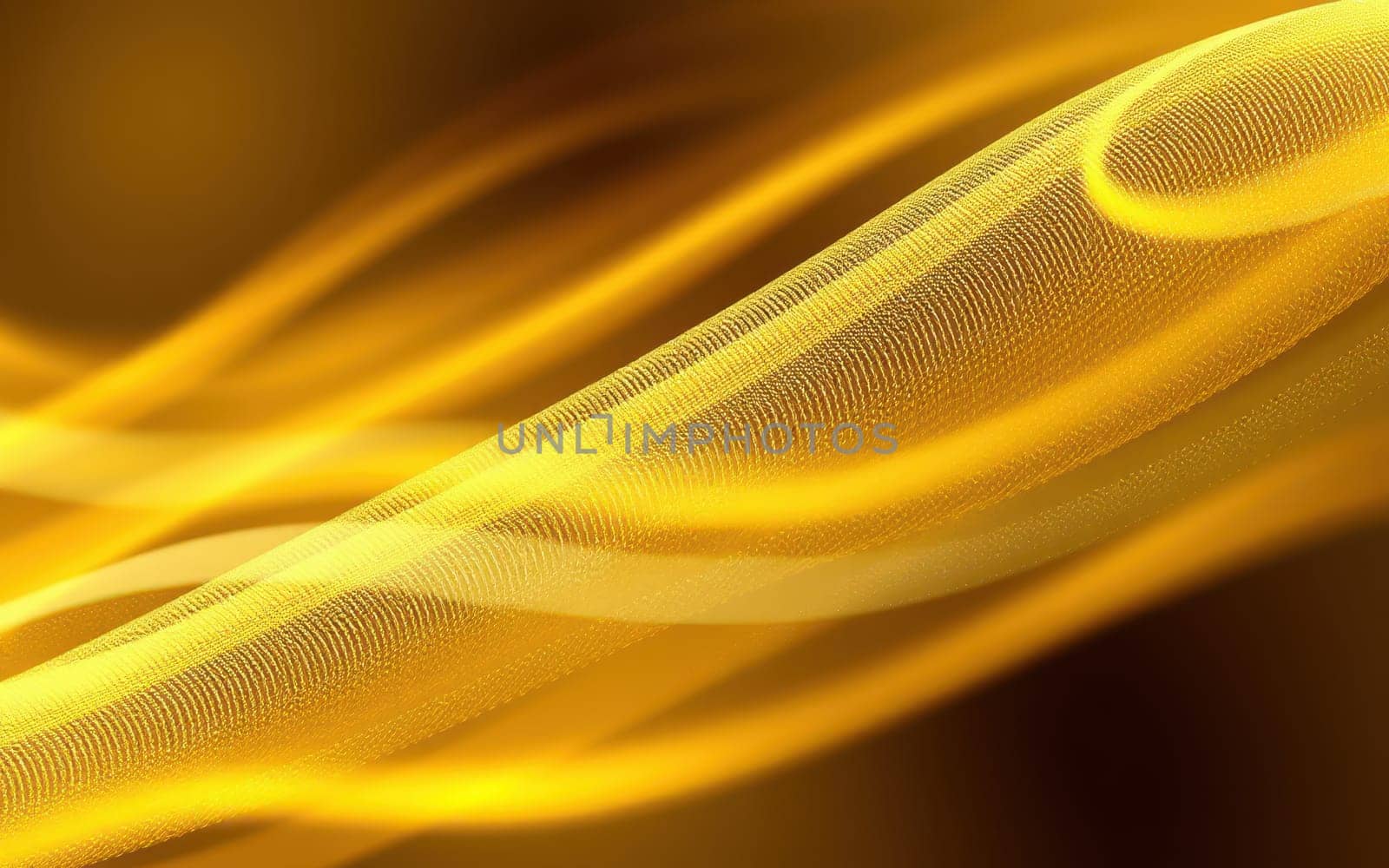 Flowing golden waves of light move gracefully across a warm backdrop, evoking a sense of calm and serenity. The gentle patterns enhance the inviting ambiance.
