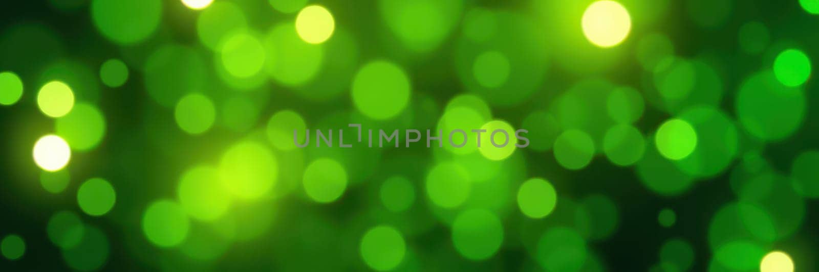 Soft, circular green lights create a beautiful bokeh effect, giving a lively and refreshing look to the environment. This vibrant backdrop enhances any nature-inspired design.