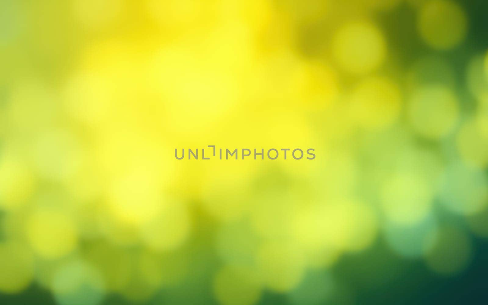 Soft bokeh in bright yellow and green tones creates a warm and inviting backdrop, perfect for conveying a sense of calm and tranquility in nature-inspired designs.