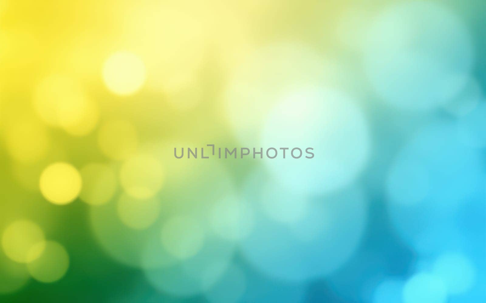 A soft, vibrant background displays bokeh circles in warm yellow and cool blue tones, creating a serene and visually appealing atmosphere perfect for various applications.