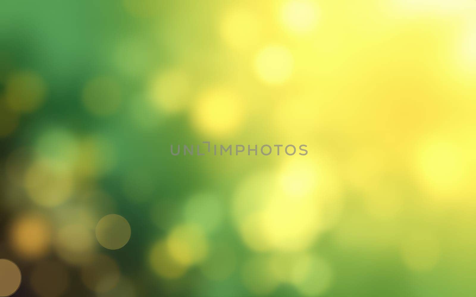 Soft sunlight streams through lush green leaves, creating a tranquil atmosphere filled with blurred, golden bokeh. Nature glows with warmth and vibrancy in this peaceful scene.