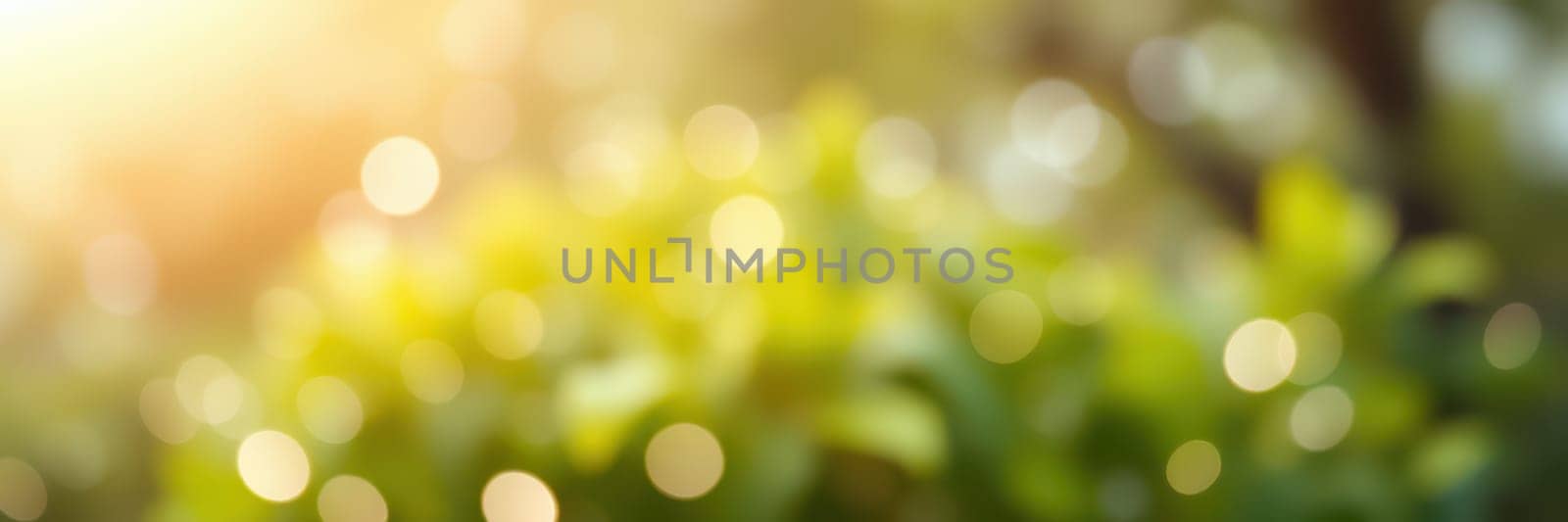 Sunlight filters gently through vibrant green leaves, creating a peaceful atmosphere in a natural outdoor space. Morning light casts soft highlights on the foliage.