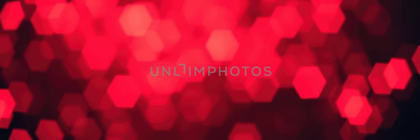 A display of bright red bokeh lights fills the background, creating a festive ambiance perfect for nighttime celebrations like parties or festivals. The soft glow enhances the mood.