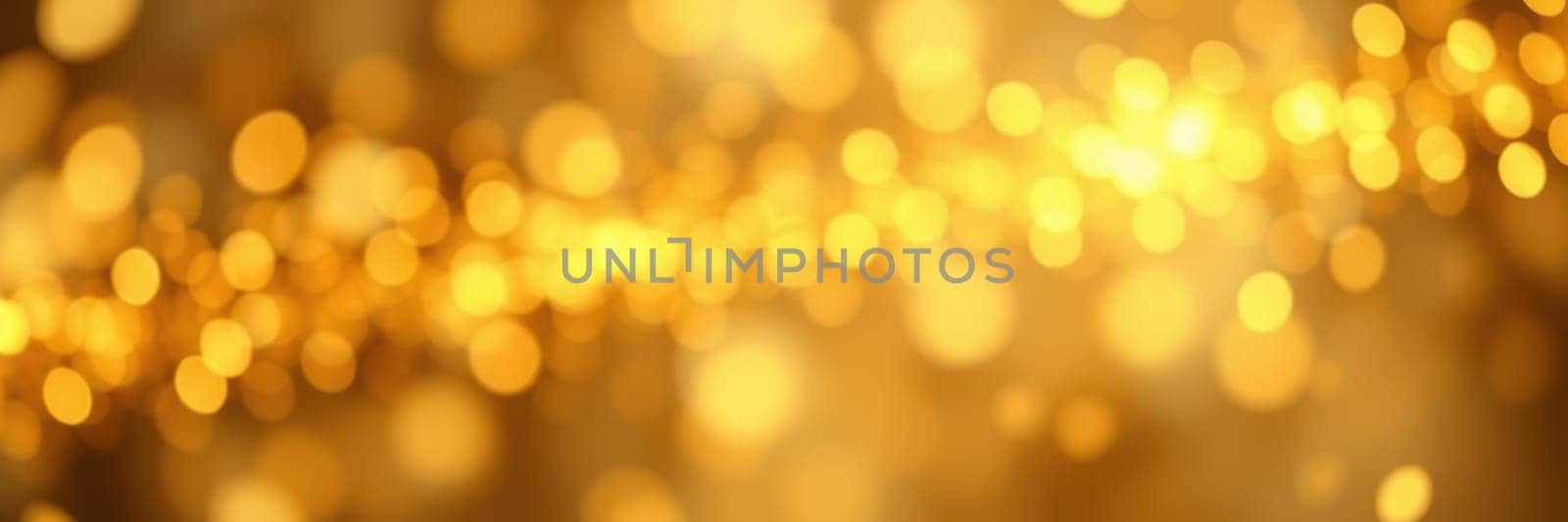 Warm golden lights create a stunning bokeh effect, adding a festive touch to the atmosphere for a celebration or special event taking place at night under gentle illumination.