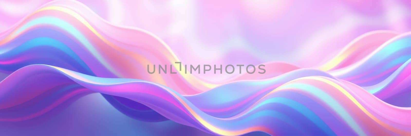 Vibrant waves in shades of pink, blue, and purple flow smoothly across the surface, creating a mesmerizing and dreamy atmosphere. The harmonious colors evoke a sense of calmness.