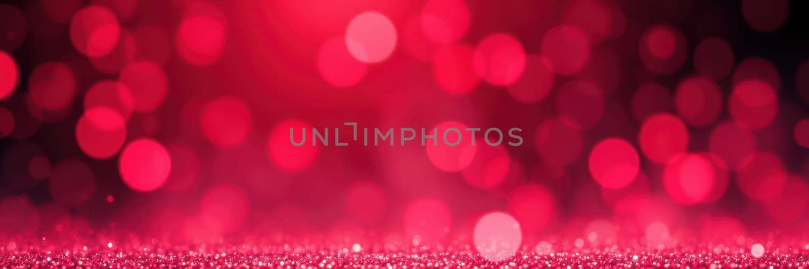 A collection of glowing red bokeh lights creates a vivid and enchanting backdrop, ideal for festive celebrations and special events. The sparkling effect adds warmth and joy.