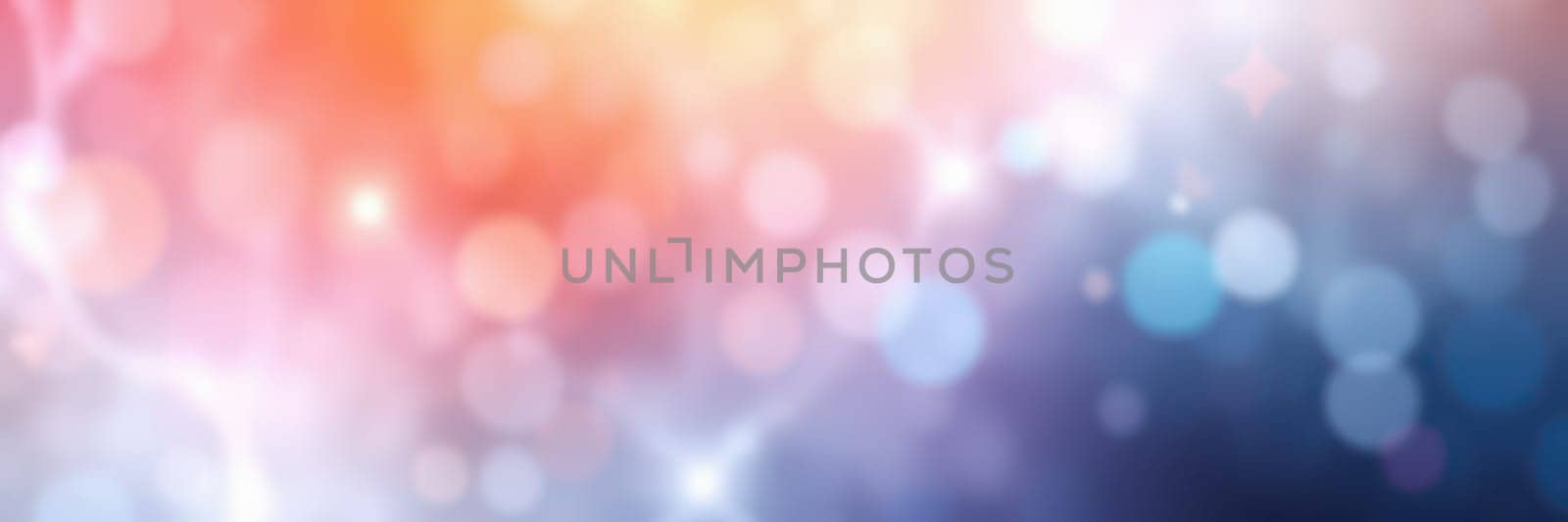 Soft, diffused lights create a dreamy bokeh effect in various vibrant colors, perfect for artistic designs, websites, and presentations.