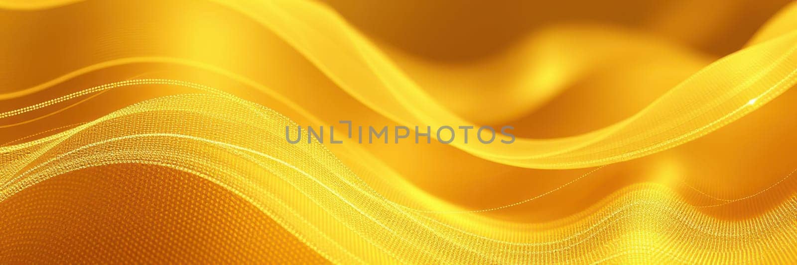 Flowing waves of gold create a sense of movement and energy, combining soft curves and bright hues to evoke warmth and vibrancy, perfect for various artistic uses.