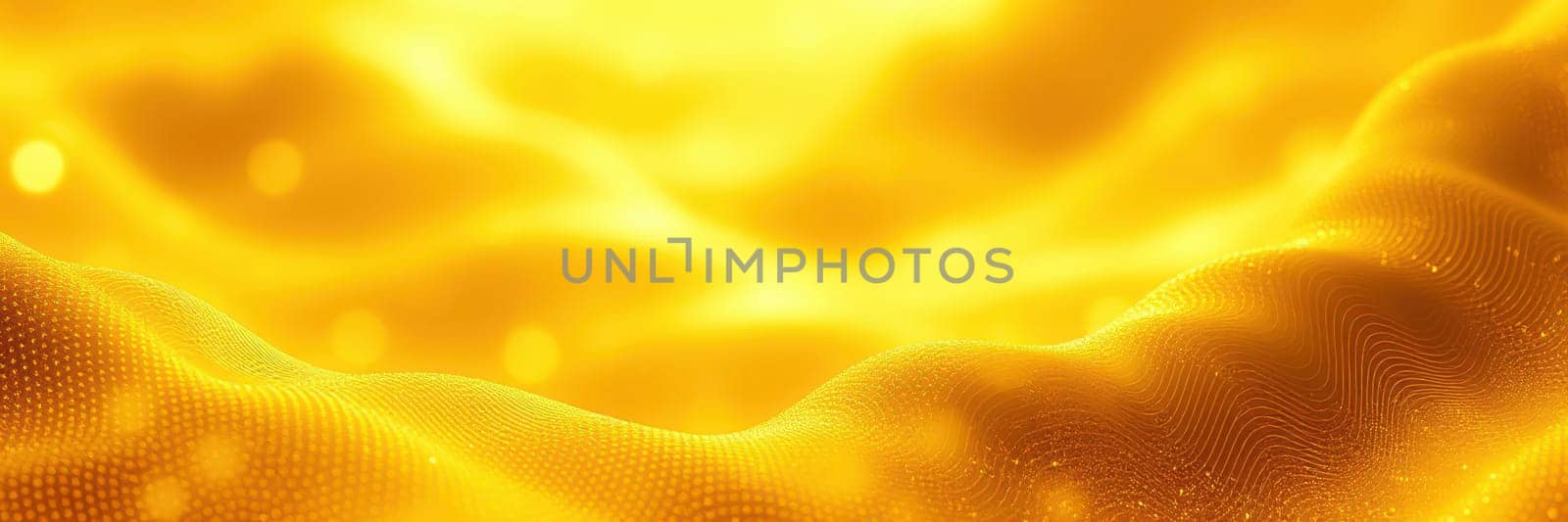Soft golden waves ripple across a luminous surface, creating a warm and inviting atmosphere that feels almost dreamlike, glowing in the light.