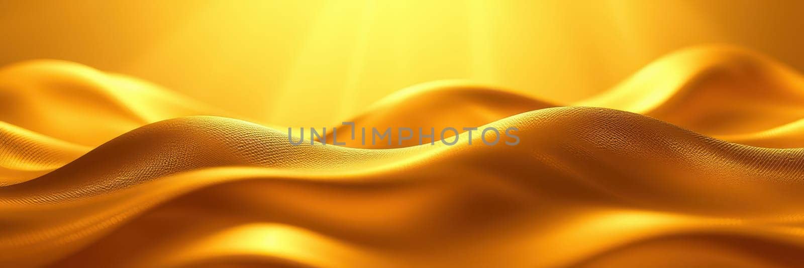 Soft golden waves undulate gracefully, illuminated by gentle sunlight. The warm glow creates a calming and serene ambiance, inviting contemplation and relaxation.