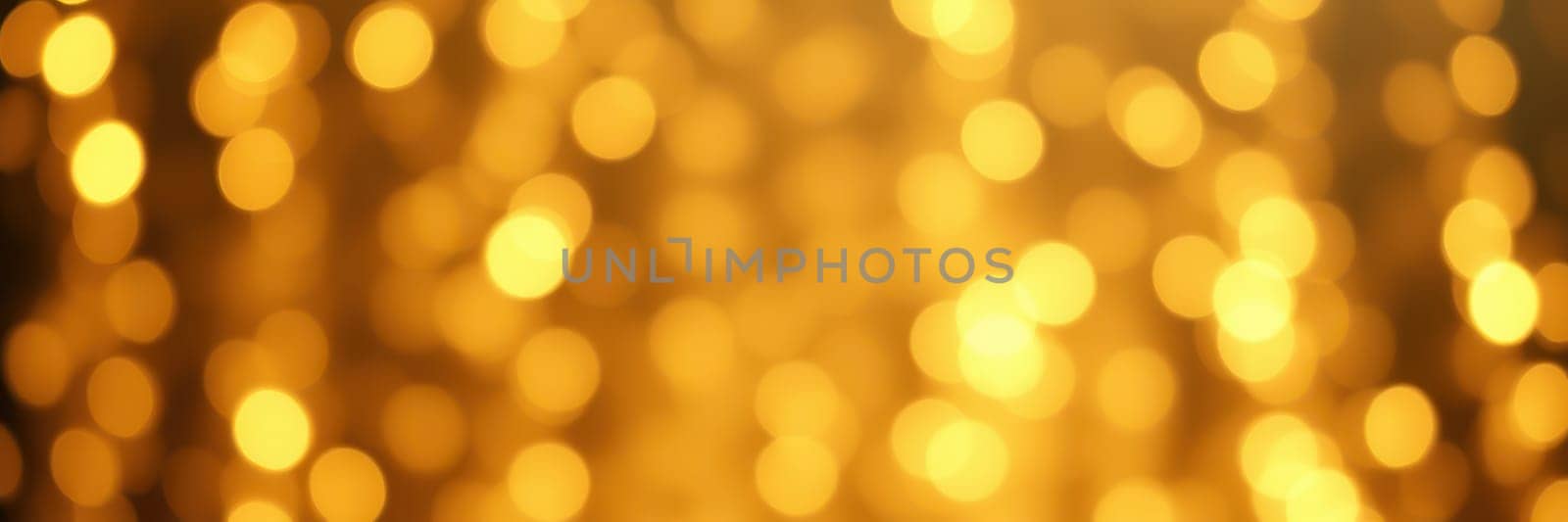 Soft, shimmering golden lights blur together, creating a warm and inviting ambiance perfect for celebrations, parties, and joyful gatherings during holiday seasons.