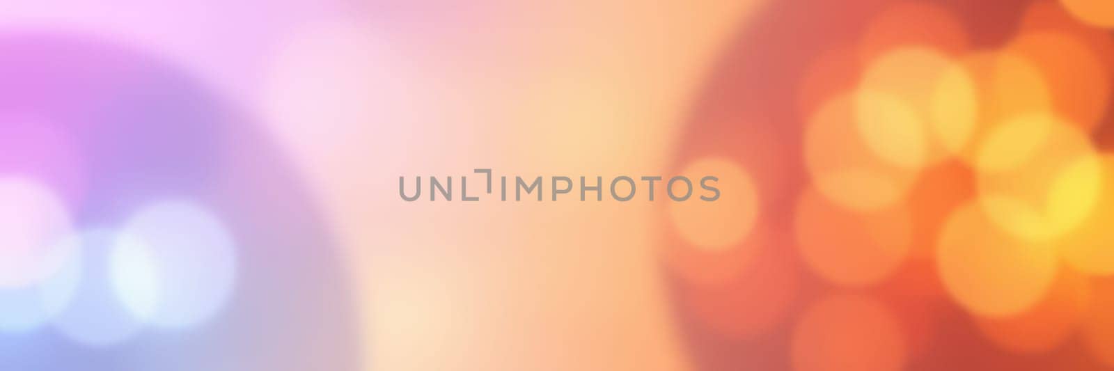 Bokeh effects in vibrant colors create a lively ambiance at a celebration event. The warm hues of orange and cool tones of blue blend together beautifully as night falls.