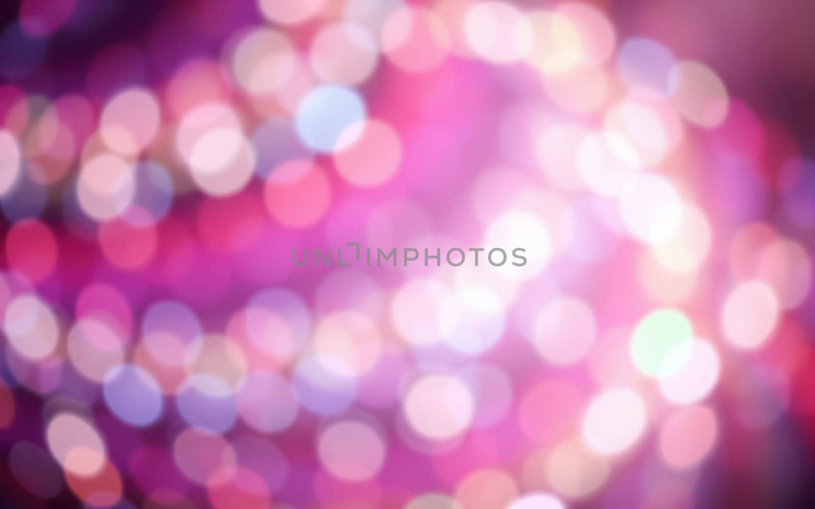 Soft, colorful bokeh lights illuminate the background of a festive night event, creating a magical and dreamy atmosphere with vibrant hues in a blurred focus.