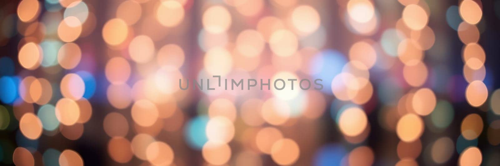 Shimmering bokeh lights fill the background, enhancing the ambiance of a lively gathering. Guests enjoy each other's company amid a warm and inviting atmosphere.