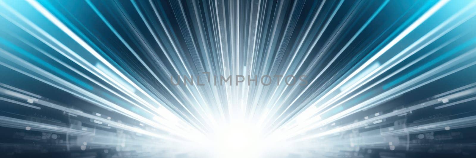 Bright rays of light burst outward from a central point, creating an energetic atmosphere. This display of illumination contrasts against a dark background, enhancing the visual appeal.