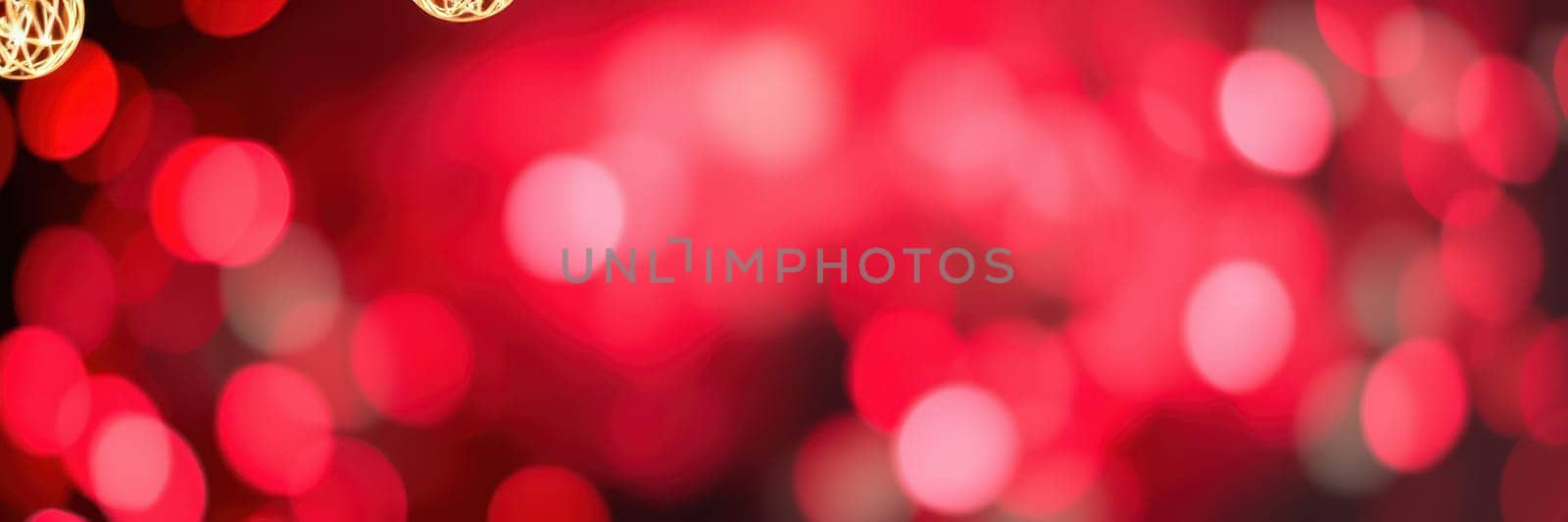 Red bokeh lights fill the background, creating a warm and festive atmosphere, ideal for celebrations, gatherings, or holiday events at any time of the year.