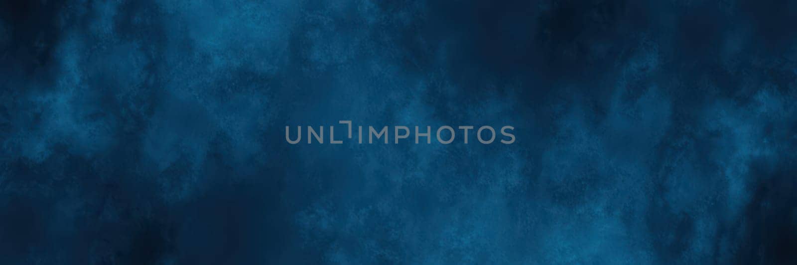 Vibrant shades of dark blue blend together, creating an abstract background. The design evokes feelings of calm and depth, resembling a serene night sky.