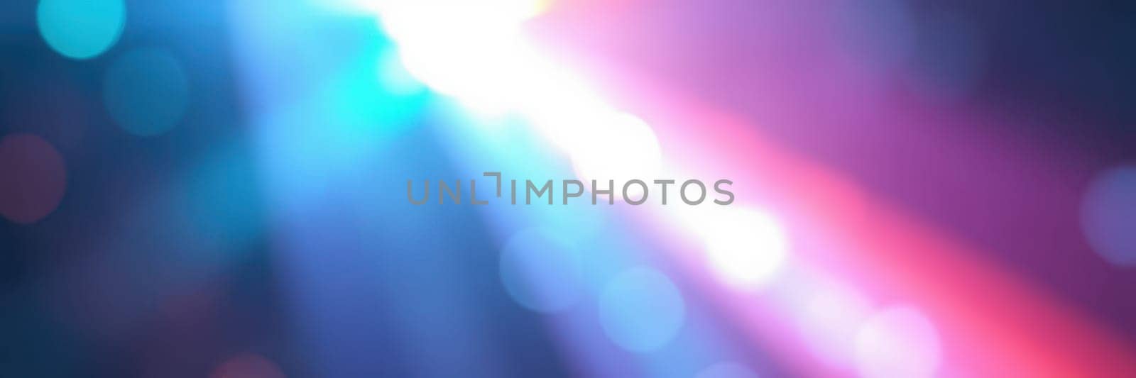 Bright beams of colored light illuminate a lively urban event at night, creating an energetic and festive atmosphere. People enjoy the music and excitement around them.