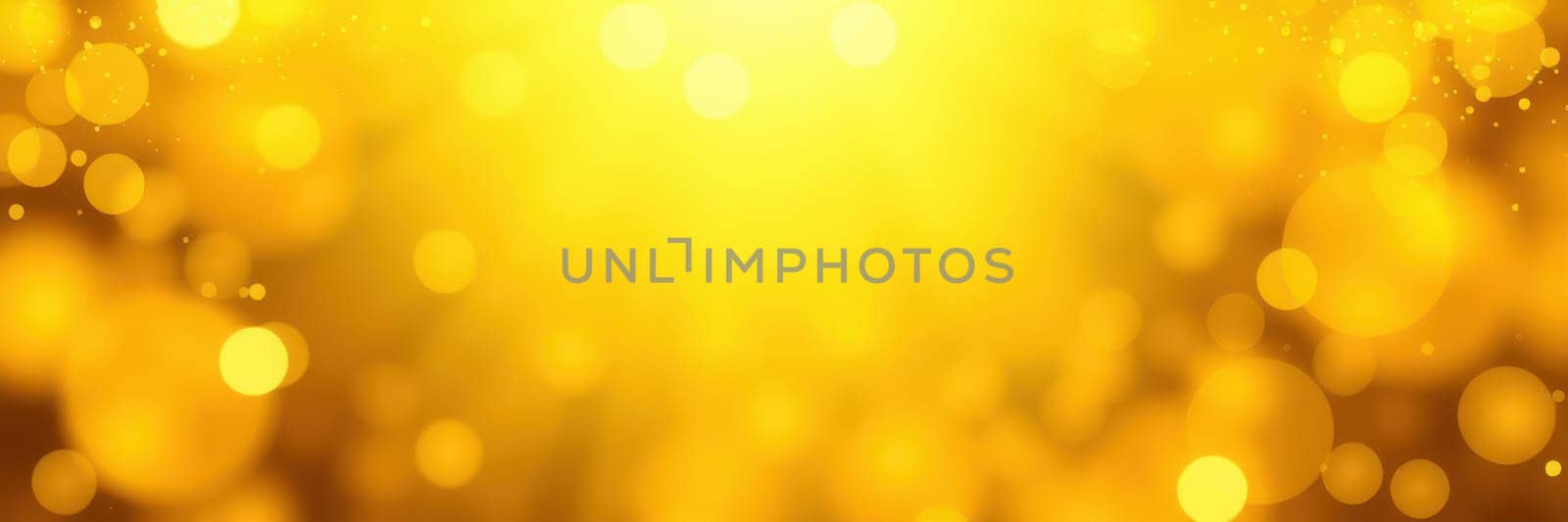 Sparkling golden bokeh lights create a warm and festive ambiance, perfect for celebrations and gatherings, filling the space with joy and excitement.