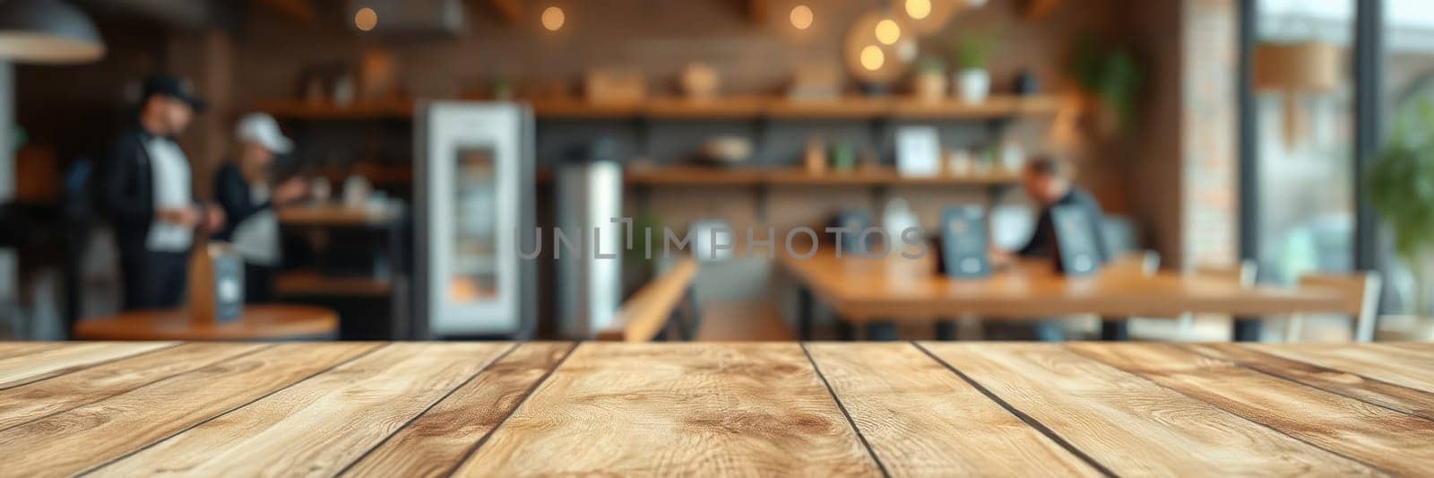 A cozy coffee shop with wooden tables and ambient lighting. Customers are scattered around, enjoying beverages and conversation in a warm environment.