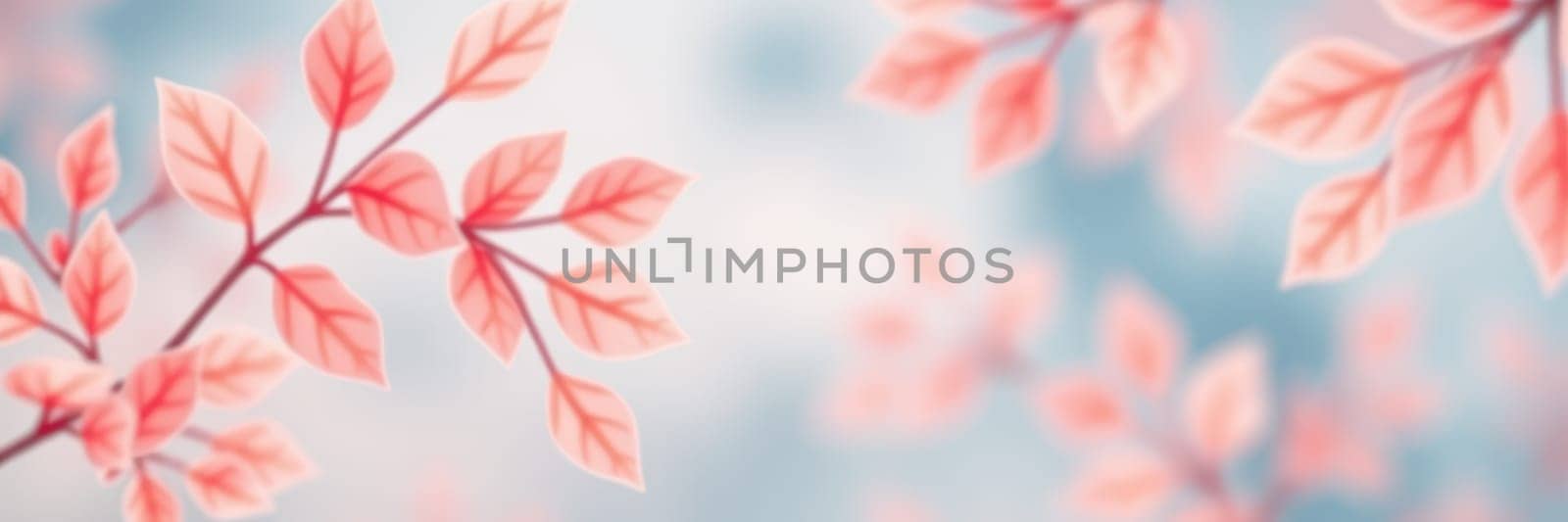 Soft pink leaves catch the light as they dance in the gentle breeze. The background features a serene blue sky, creating a tranquil atmosphere on a sunny afternoon.