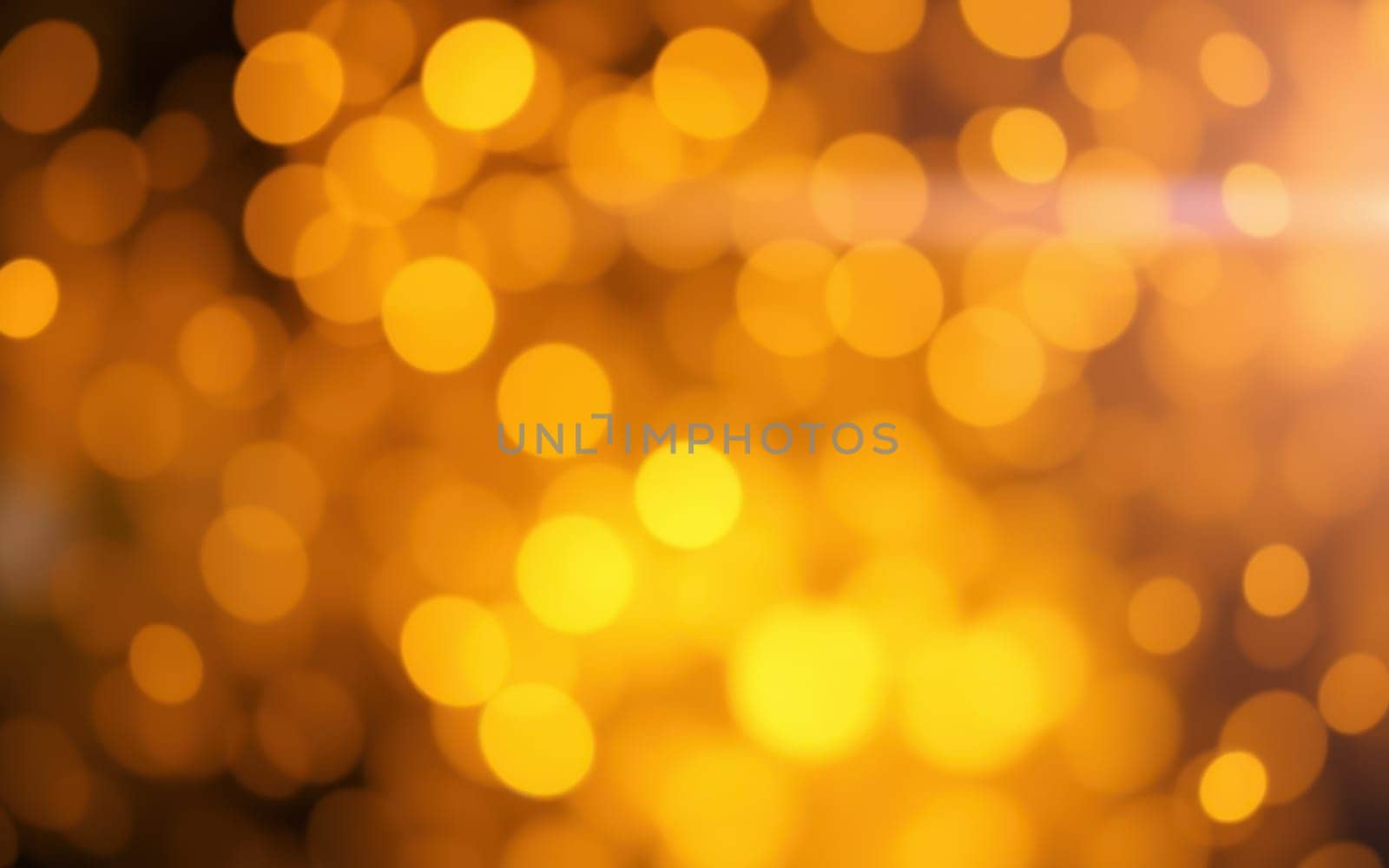 Bright golden bokeh lights create a warm and festive ambiance at an evening celebration, enhancing the joyful mood and excitement of the gathering.
