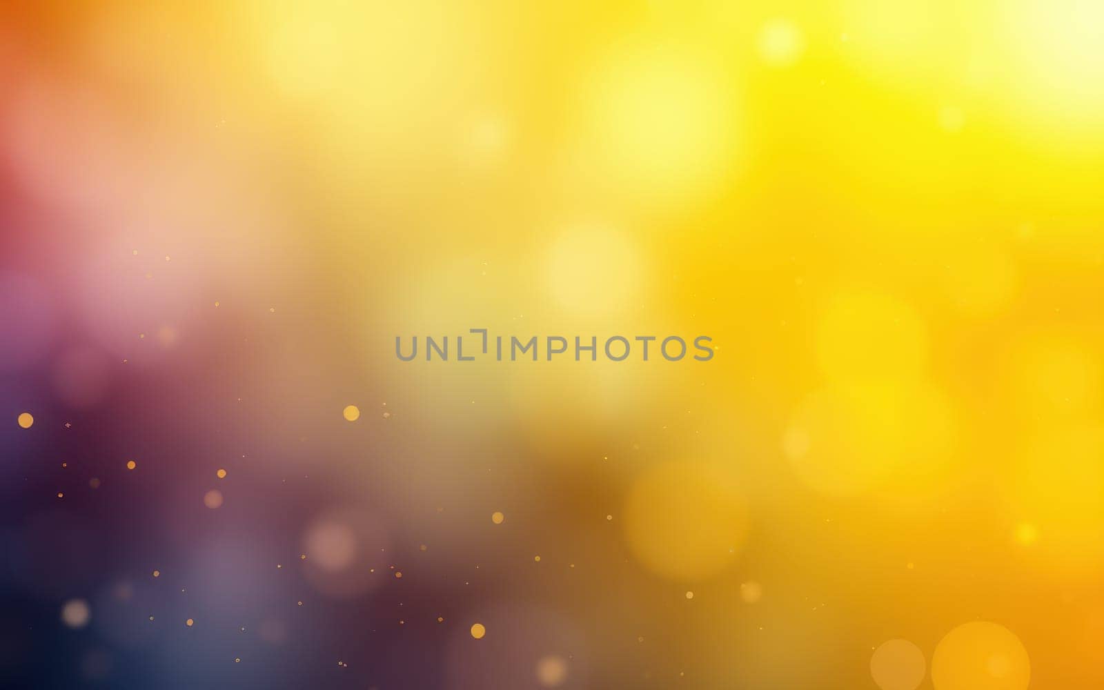Soft lights illuminate a vibrant blend of colors, creating a dreamy atmosphere filled with warm yellow and purple tones that evoke a sense of wonder and tranquility.
