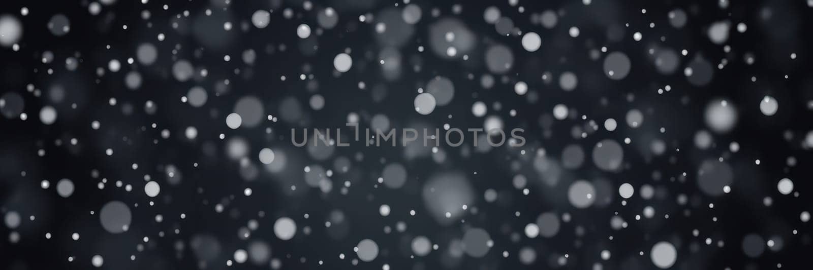 Soft snowflakes fall gently against a dark background, creating a peaceful winter ambiance as the scene captures the essence of a chilly evening.