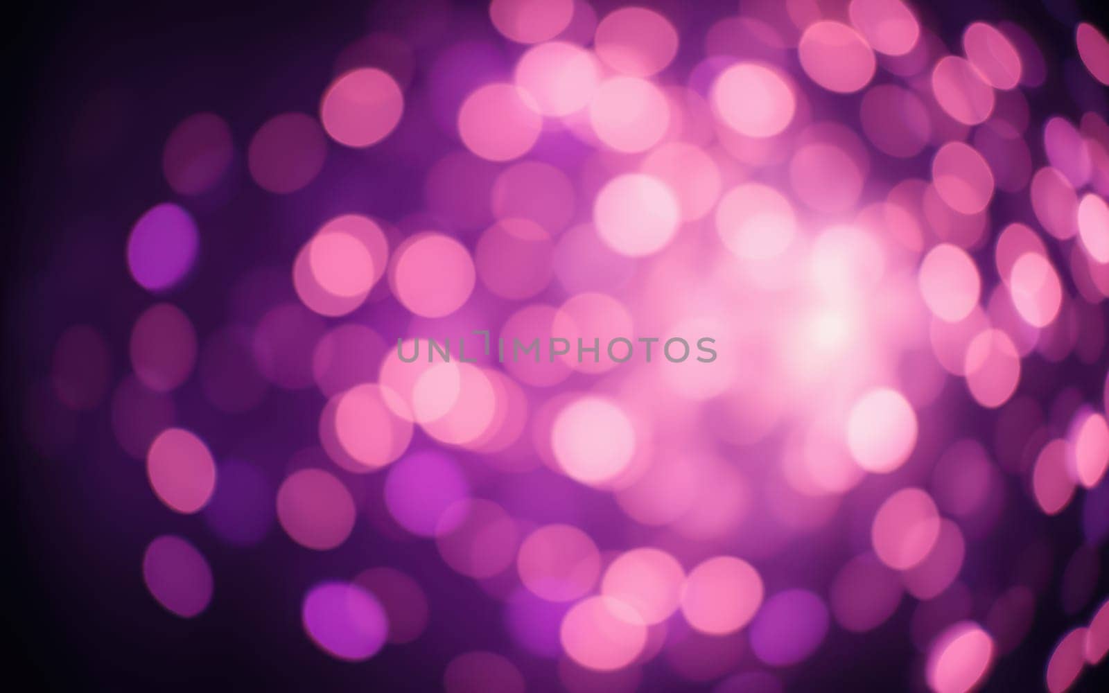 Soft, blurred circles of pink and purple light blend together, creating a warm and inviting ambiance perfect for evening events and celebrations. This atmospheric display enhances the mood.