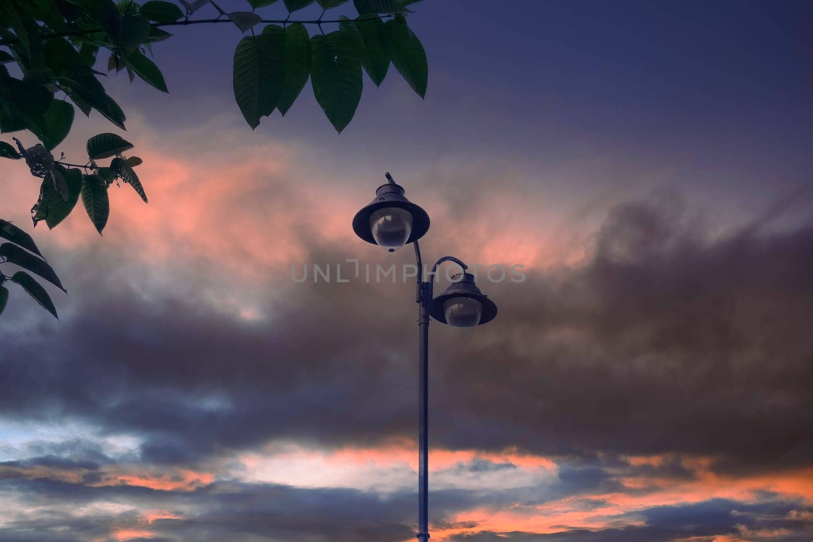 Dramatic Sky and Street Lamp in Patratu, Ranchi, Jharkhand. by apurvice123