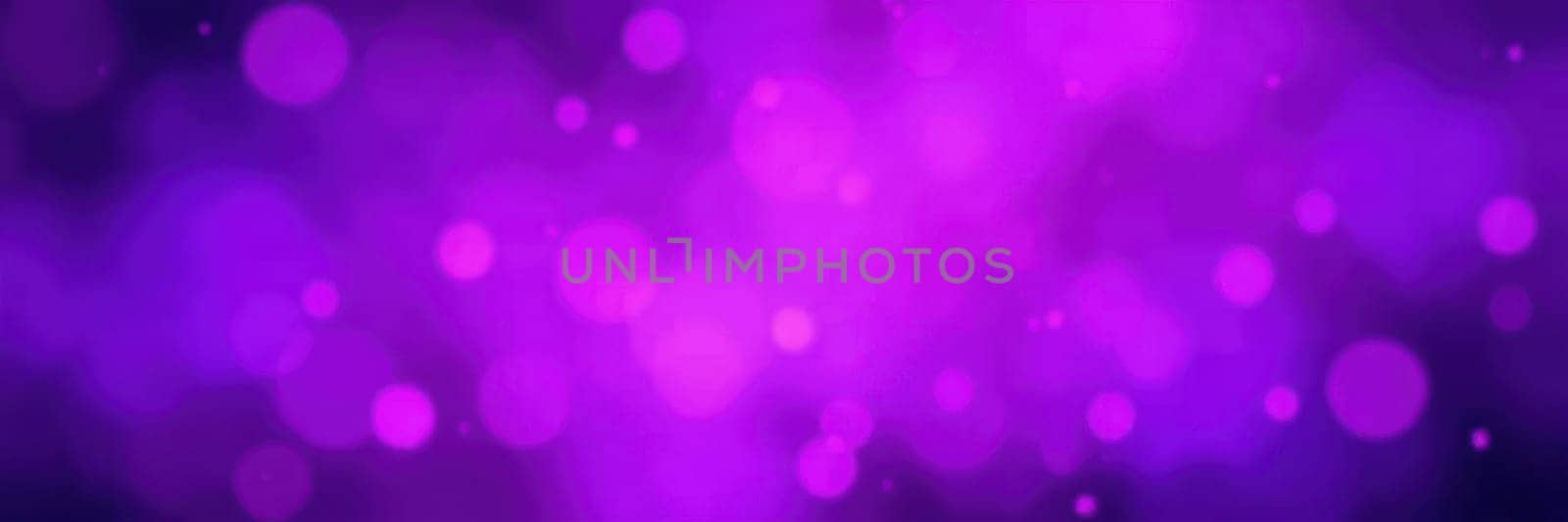 Soft purple bokeh lights blend harmoniously to create a vibrant and dreamy atmosphere, perfect for backgrounds in artistic and digital projects at any time of day.