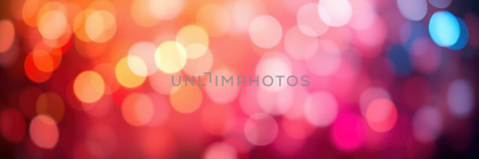 Colorful bokeh lights illuminate the background, creating a lively and cheerful ambiance for a festive gathering or celebration at night.