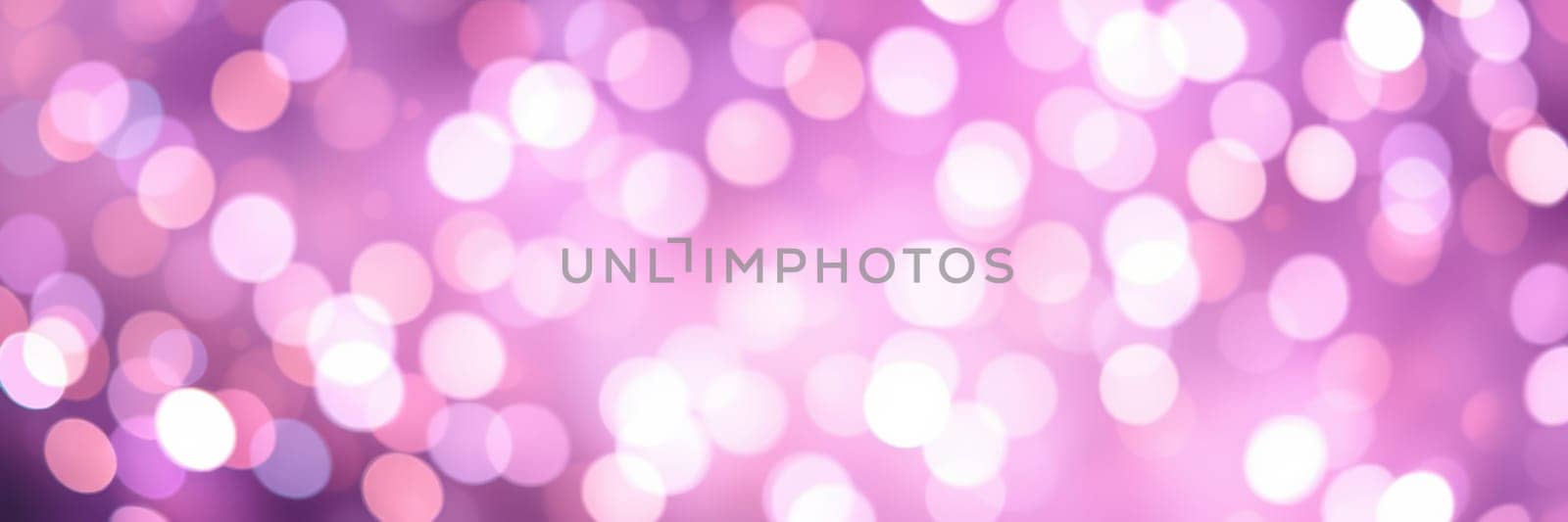 A beautiful display of soft purple bokeh lights fills the background, creating a dreamy and enchanting atmosphere perfect for special events and celebrations at night.