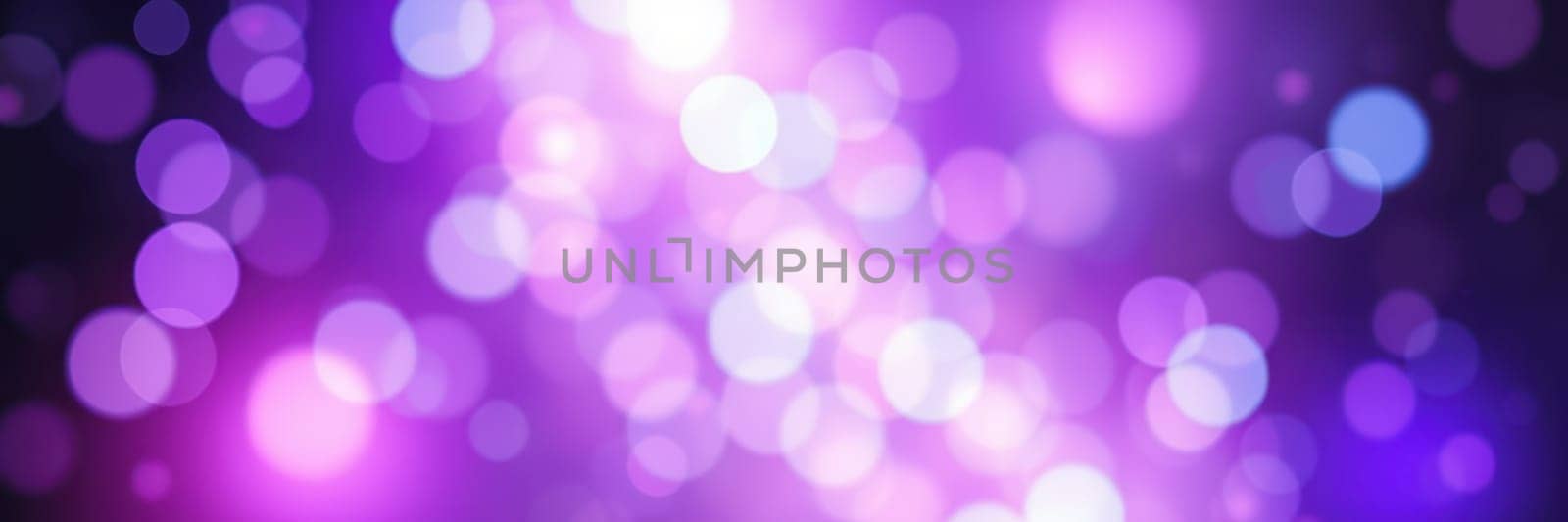 Vibrant bokeh lights in shades of purple and blue create a magical ambiance during a lively nighttime celebration, captivating everyone's attention and enhancing the festive spirit.