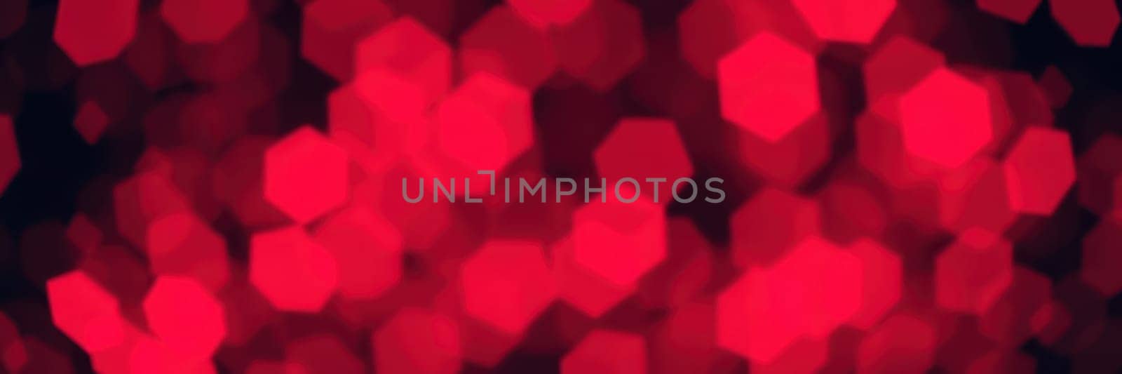 A vibrant display of red bokeh lights fills the backdrop, creating a warm and festive ambiance, perfect for evening celebrations and events. The lighting casts a joyful glow.