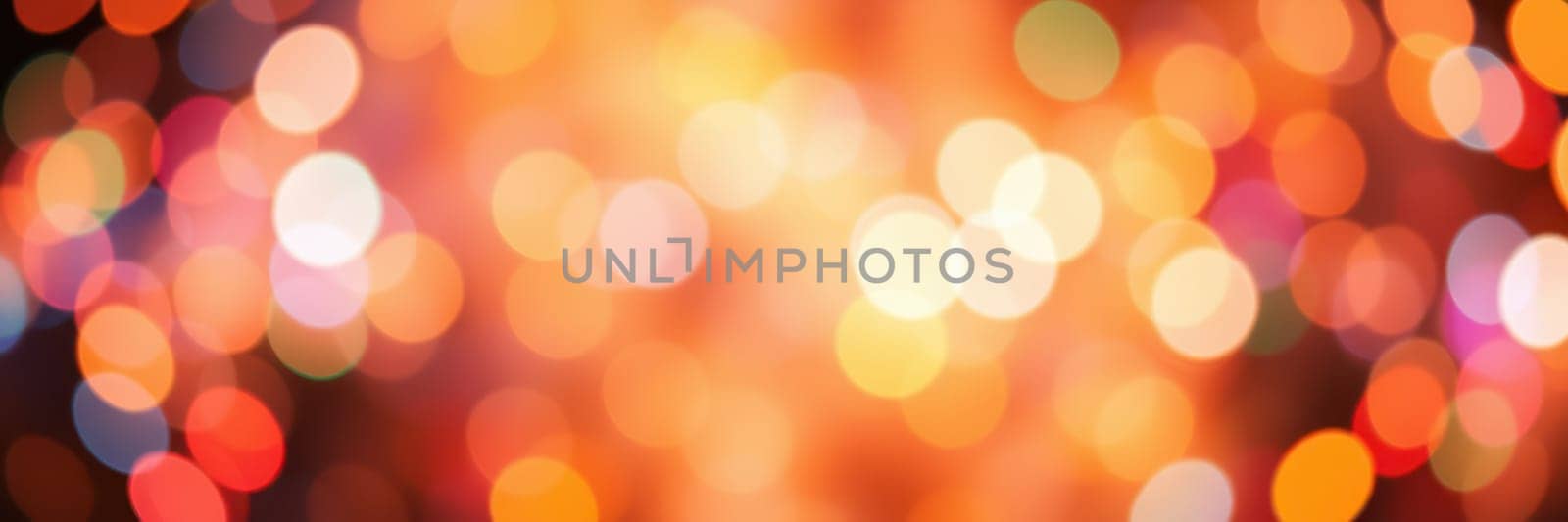 Bright, vibrant orbs of light in various colors fill the background, creating a joyful ambiance for a night event, perfect for celebrations or gatherings with friends.