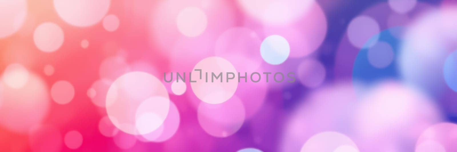 Soft, colorful bokeh fills the backdrop with pink, purple, and blue hues, creating a dreamy and enchanting ambiance perfect for creative designs and festive events.