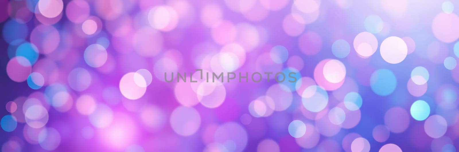 A vibrant display of purple and blue bokeh lights fills the background, creating a magical and dreamy atmosphere perfect for celebrations, parties, or artistic endeavors.