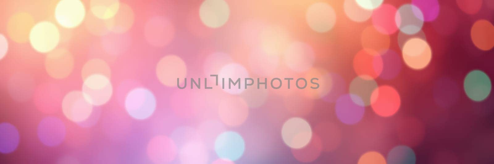 Soft, colorful bokeh lights form a beautiful background, ideal for events or celebrations. The hues blend seamlessly, creating a festive atmosphere perfect for parties.