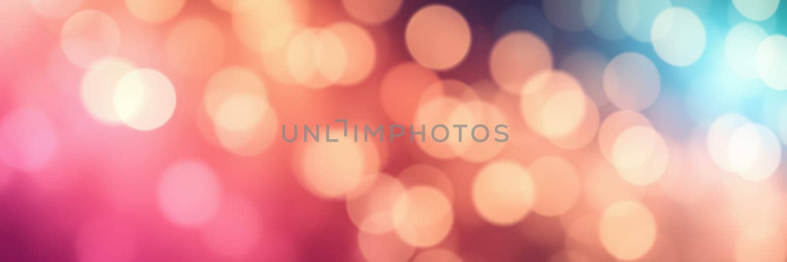 Soft, twinkling bokeh lights fill the night sky, creating a warm and inviting atmosphere for a celebration. The vibrant colors blend harmoniously, captivating viewers.