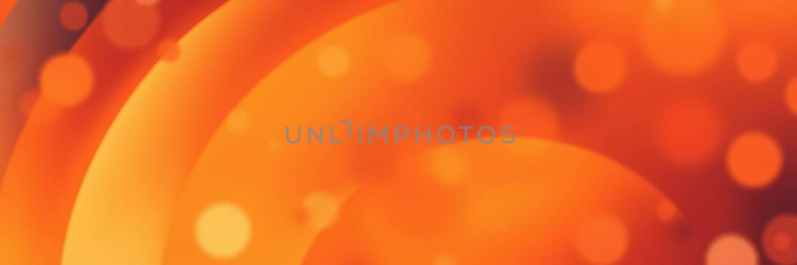 Vibrant orange circles are layered with soft bokeh effects, creating a lively and warm ambiance perfect for a festive evening gathering or celebration.