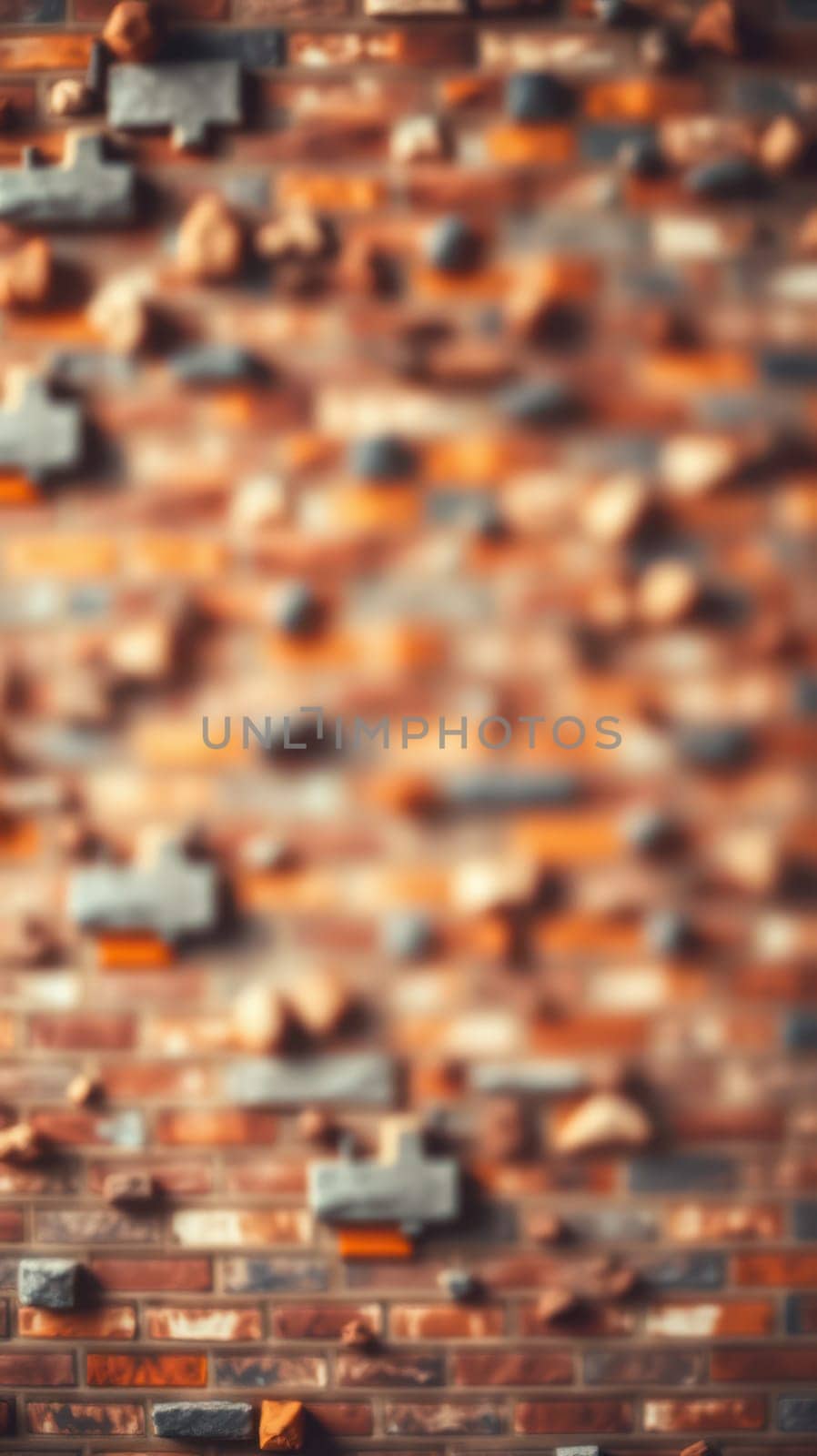 A close-up view of a brick wall featuring a blend of colors and textures that highlight the unique craftsmanship. The wall reflects urban style and character in a bustling city.